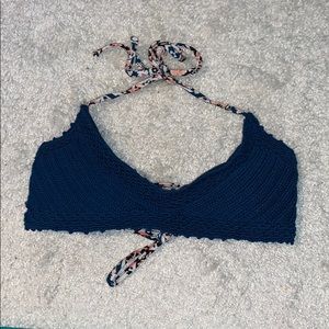 Deep turquoise bathing suit top